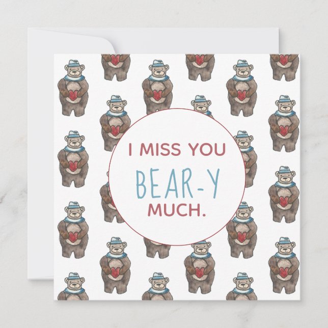 Teddy Bear Sinto muito sua falta (Frente)