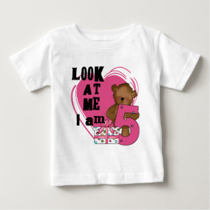 Teddy Bear, tenho 5 t-shirts de aniversário e pres