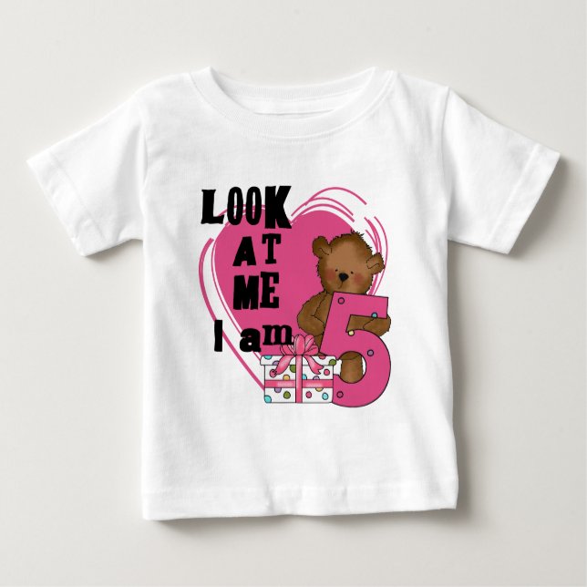 Teddy Bear, tenho 5 t-shirts de aniversário e pres (Frente)