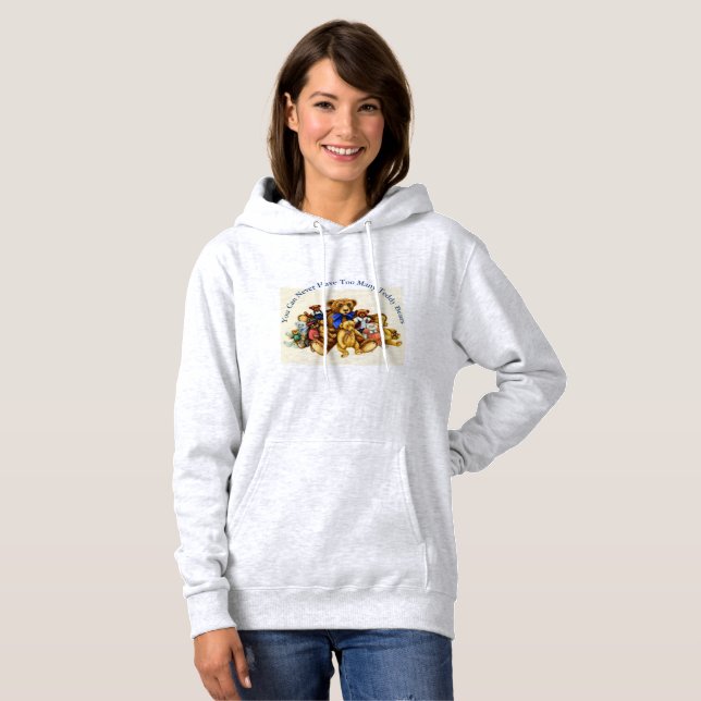 TEDDY BEARS CAMADAS DE CAMISA MULHERES Ash (Frente Completa)