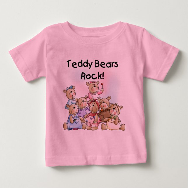 Teddy Bears Rock Camisetas and Gifts (Frente)