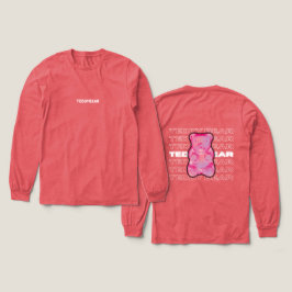 TeddyBear Graphic Casualwear Camisa Longsleeve