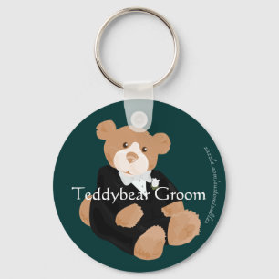 Teddybear Groom Chaveiro