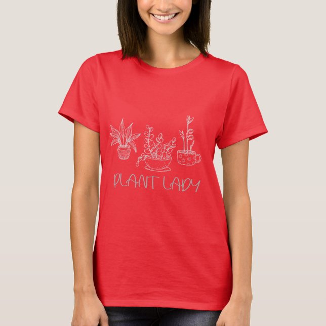 Tee de jardinagem feminina de camisetas (Frente)