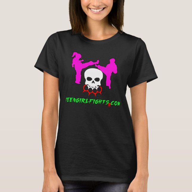 TeenGirlFights.com Camisa oficial (Frente)