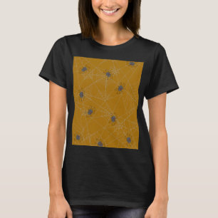 Teia das aranhas do Dia das Bruxas e Camisetas de
