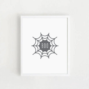 Teia de Aranha. Poster de Halloween