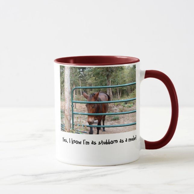 Teimoso como uma caneca da campainha da mula (Direita)