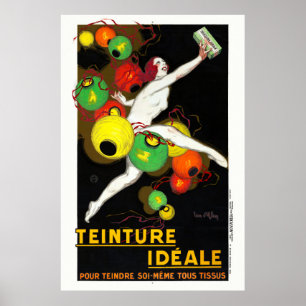 Teinture Idéale France Poster vintage 1928