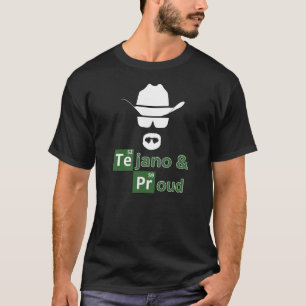 Tejano e o t-shirt escuro dos homens orgulhosos