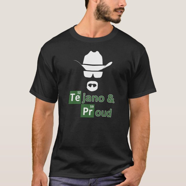 Tejano e o t-shirt escuro dos homens orgulhosos (Frente)