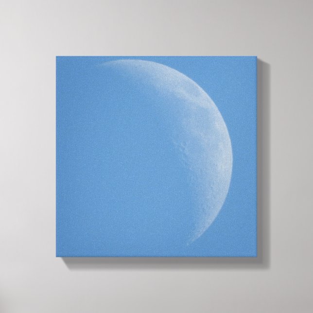 Tela A Lua do Dia, Fotografia da Lua Arte Impressão em  (Frente)