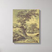 Arte de Vintagem de Desenho em Árvore - Impressão