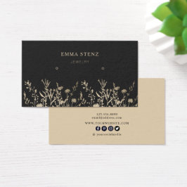 Tela Beige Dourada Terrestre de Arrastões Florais