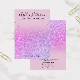 Tela cor-de-rosa com colar chic gliter