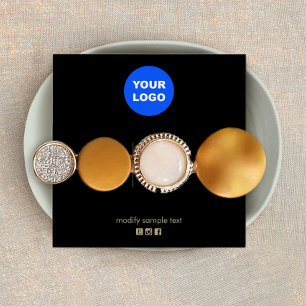 Tela de acessórios do Cabelo de adição de logotipo