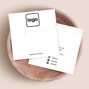 Tela de borda branca e cola do logotipo adicionado