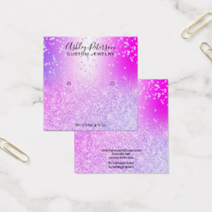 Tela de brinco de metal com brilho roxo rosa