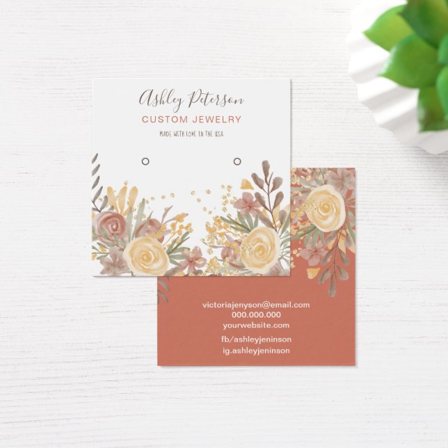 Tela de brinco floral de toucinho (Mesa)