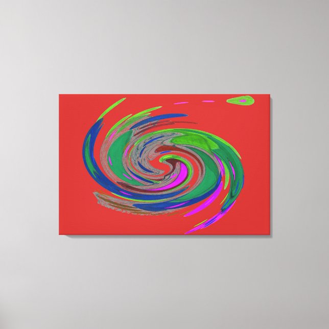 Tela de Impressão de Belas Arte Vermelha (Frente)