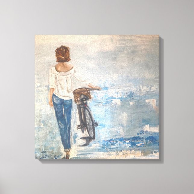 Tela de impressão do óleo original na canvas (Frente)