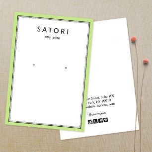 Tela de joias com borda do Verde limão moderno