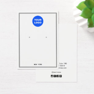 Tela de Joias de Ouvido Branco com adição personal