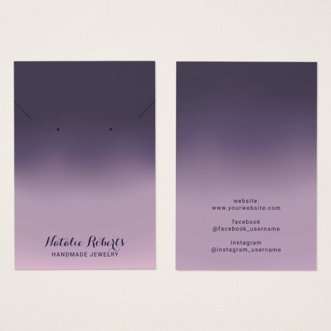 Tela de Ombre Púrpura e de Ourivesaria Feita à Mão (Frente & Verso)