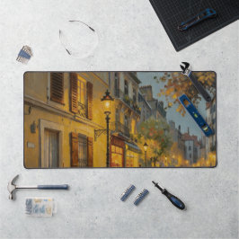 Tela de pintura a óleo da Rua de Paris Tapete para