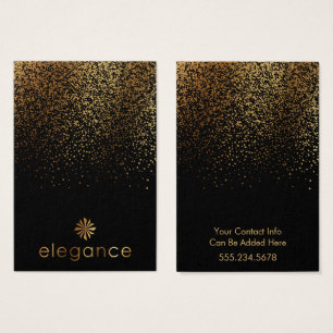 Tela Dourada de Confetti Black Earration Holder