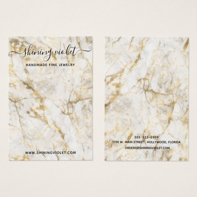 Tela Dourada e branca do entrelaçado e colar (Frente & Verso)