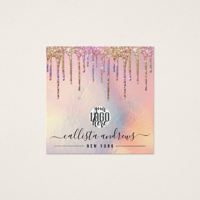 Tela Holográfica Glitter Drivers de logotipo (Frente)