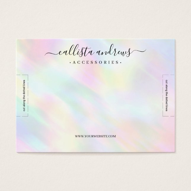 Tela Holográfica Moderna do Arco-Íris (Frente)