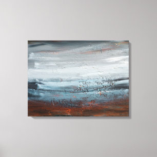 Tela Impressão abstrato das belas artes da paisagem em