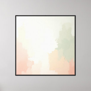 Tela Impressão de Arte Abstrata em Pastel Suave na Pare