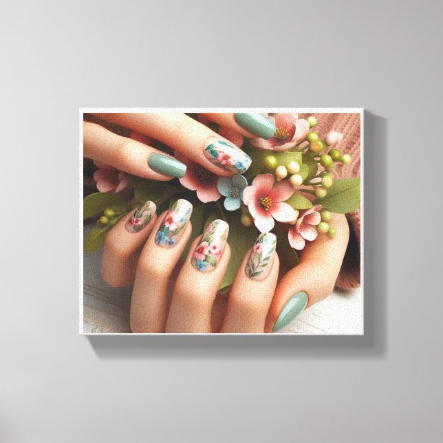 Tela Impressão de Telas de Arte Esticada em Nail com Mo (Frente)