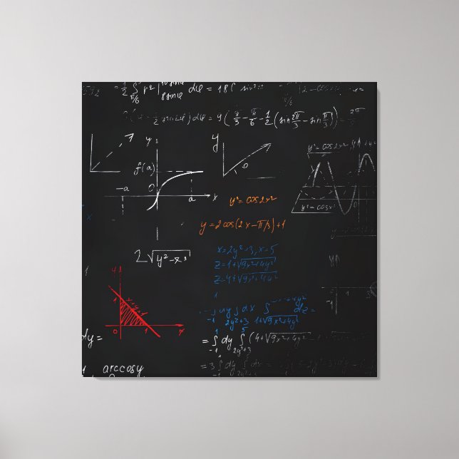 Tela Impressão de Telas Esticadas em Matemática (Frente)