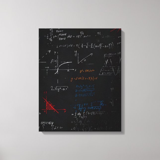 Tela Impressão de Telas Esticadas em Matemática (Frente)