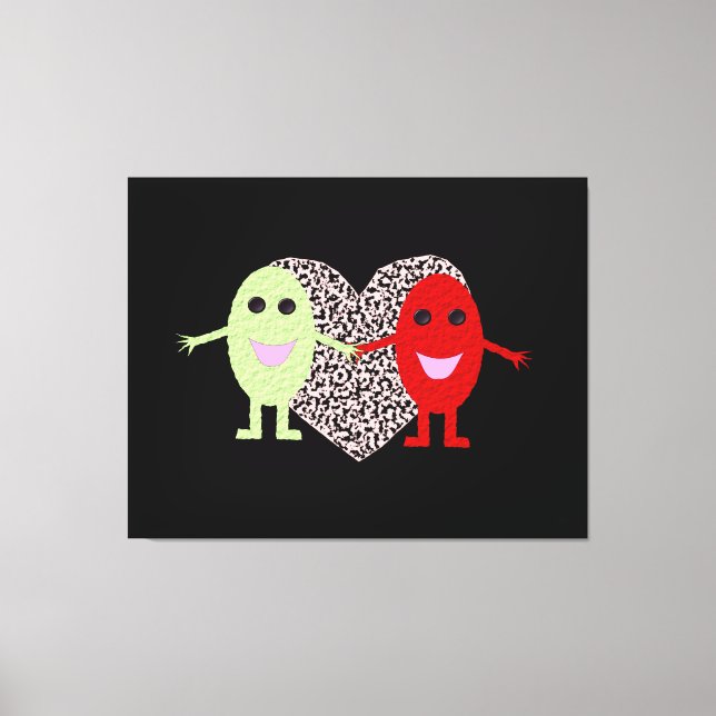 Tela Impressão de Uvas em Amor (Frente)