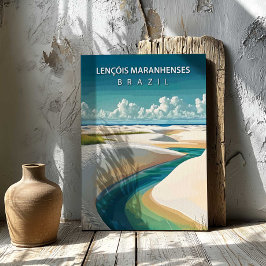 Tela Lençóis Maranhenses Brasil Viagem Impressão em Tel
