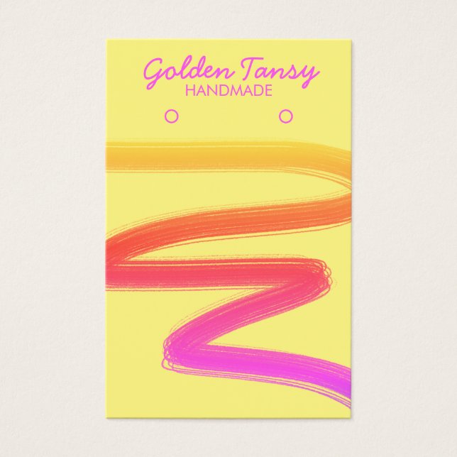 Tela Neon Ink Swipe Earrando Colar Colar Colar (Frente)