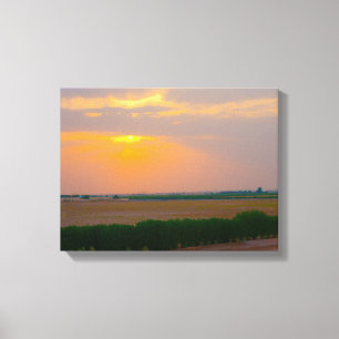 Tela Pôr do sol nº 3, Série Pôr do Sol Impressão em Tel
