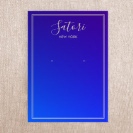 Tela Real de Letras Azuis