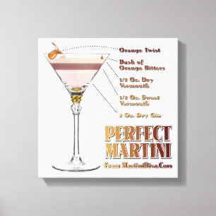 Tela Receita de Coquetel Martini Perfeito em Impressão 