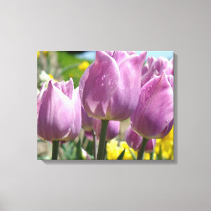 Telas botânicas Impressões de Tulipas de Arte Fina
