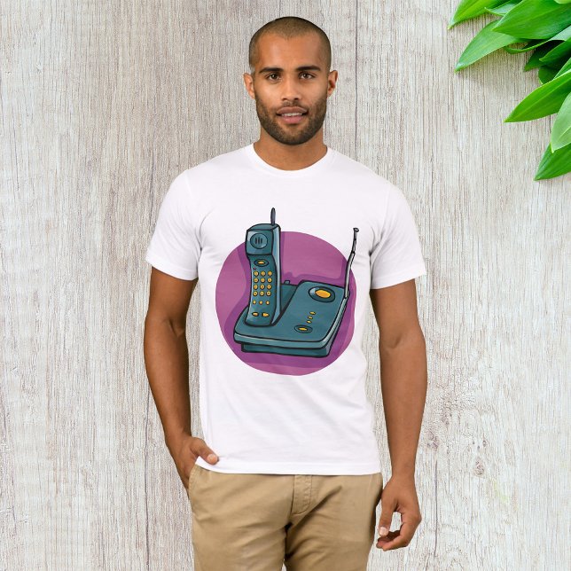 Telefone e Secretária automática mens T-Shirt (Criador carregado)