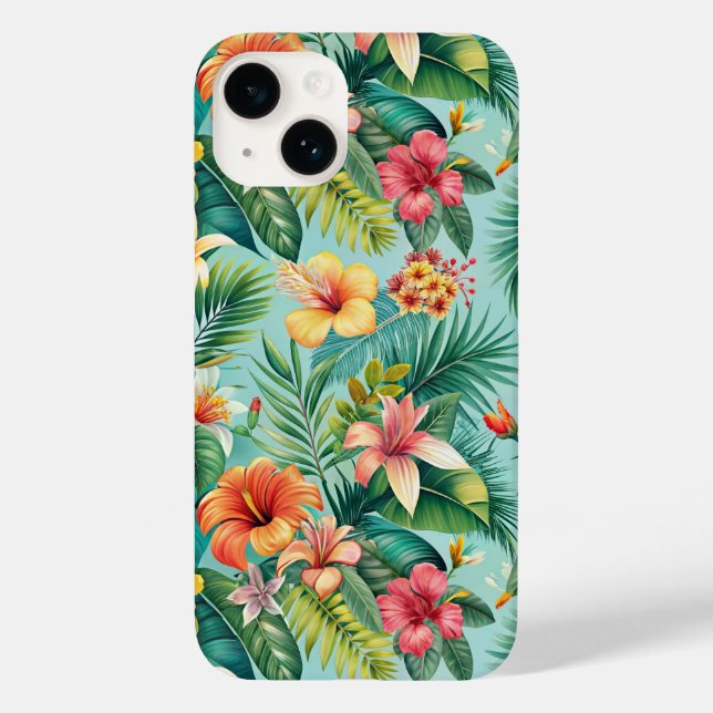 Telefone floral tropical (Verso)
