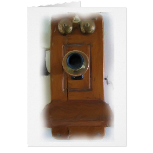 Telefone Vintage "Anel!" Cartão (Frente)