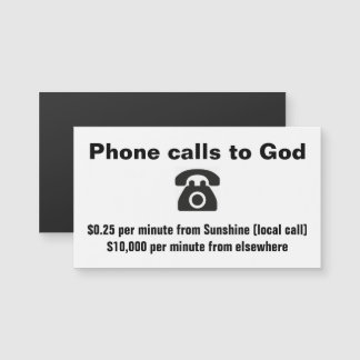 Telefonema a Deus do Sunshine NC