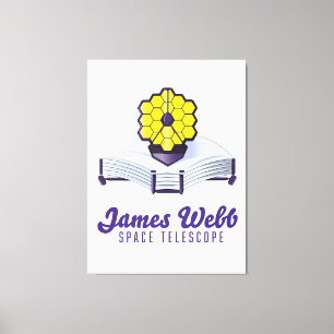Telescópio Espacial James Webb. impressão em canva